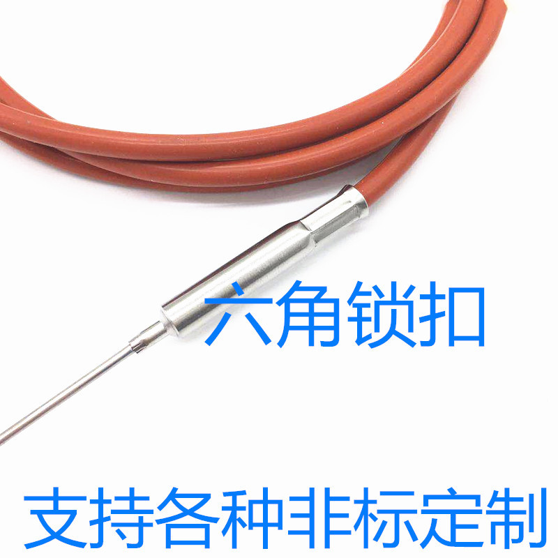 高精度极细pt100铂热电阻探针直径15mm温度传感器3mm探头硅胶线